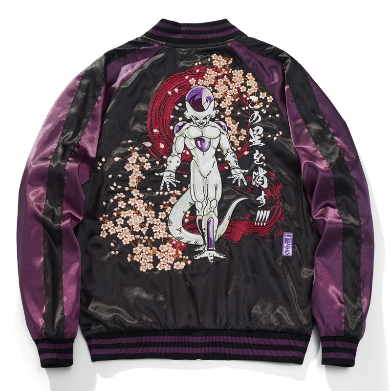 Frieza Dragon ball Sukajan Souvenir Bomber Jacket – Shizuka Collective
