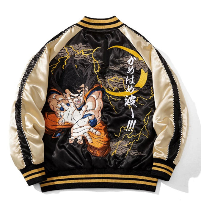 Dragon Ball Gohan Sukajan Souvenir Bomber Jacket – Shizuka Collective