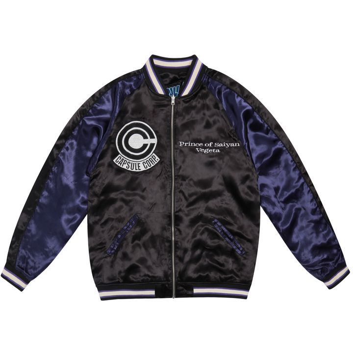 Vegeta Dragonball Sukajan Souvenir Bomber Jacket (Reversible Vegeta Dragonball Sukajan Souvenir Bomber Jacket (Reversible