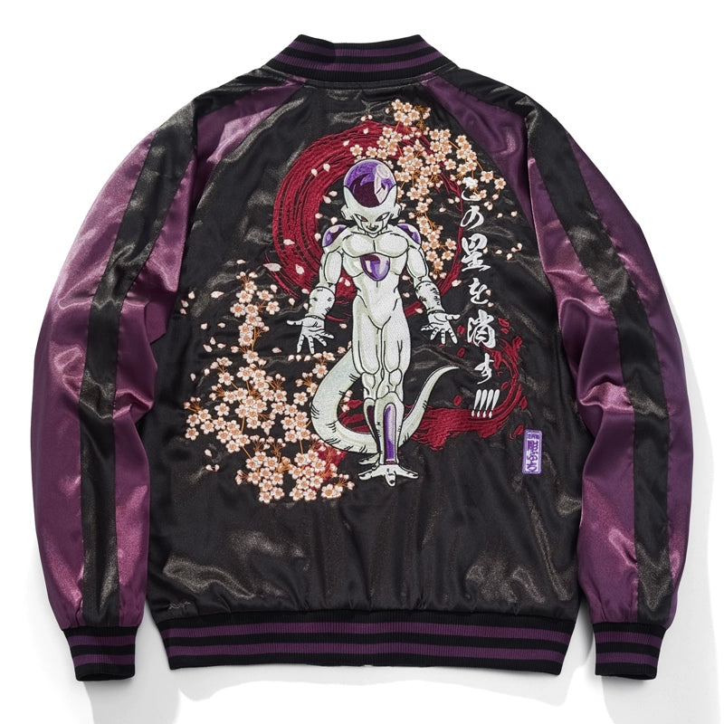 Sukajan Souvenir Bomber Jacket Frieza Dragonball