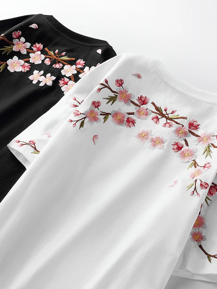 Sakura Shoulder Bloom Tee