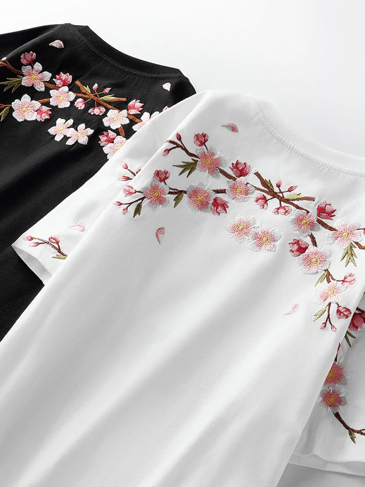 Sakura Shoulder Bloom Tee