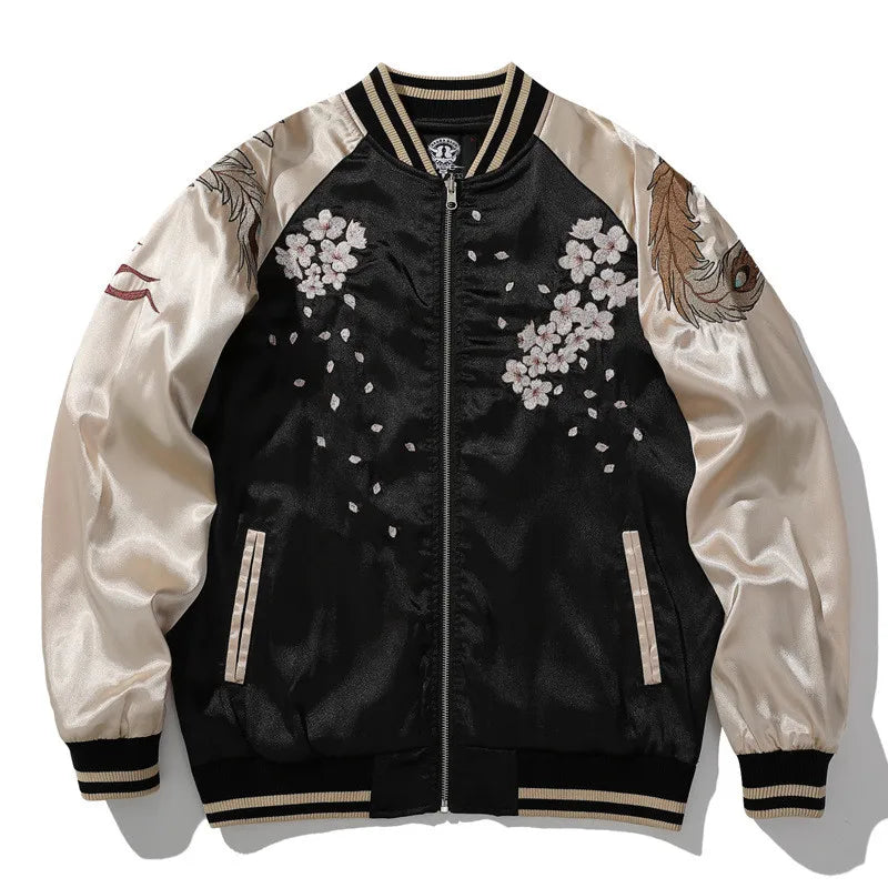 凰 Hō-ō Sakura Sukajan Souvenir Bomber Jacket