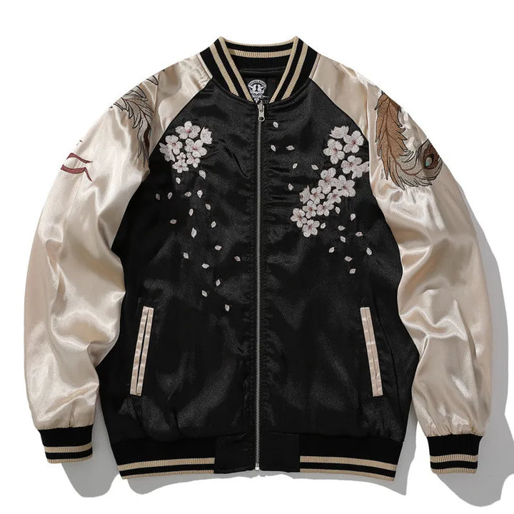 凰 Hō-ō Sakura Sukajan Souvenir Bomber Jacket