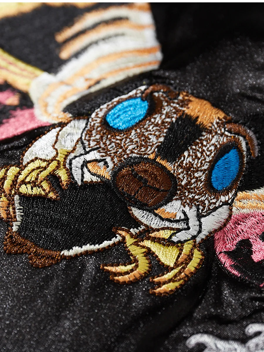 Monster Embroidery Sukajan Souvenir Bomber Jacket