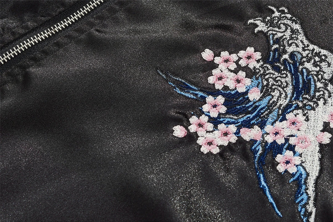 Naruto and sasuke sukajan souvenir bomber jacket