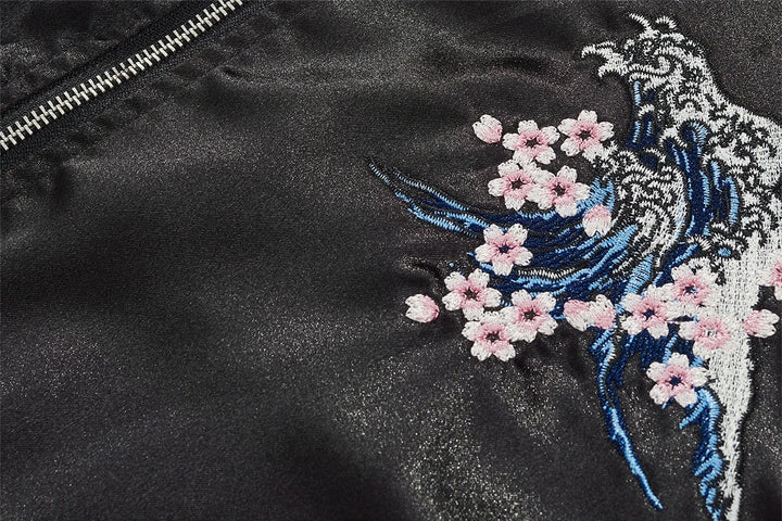 Naruto and sasuke sukajan souvenir bomber jacket
