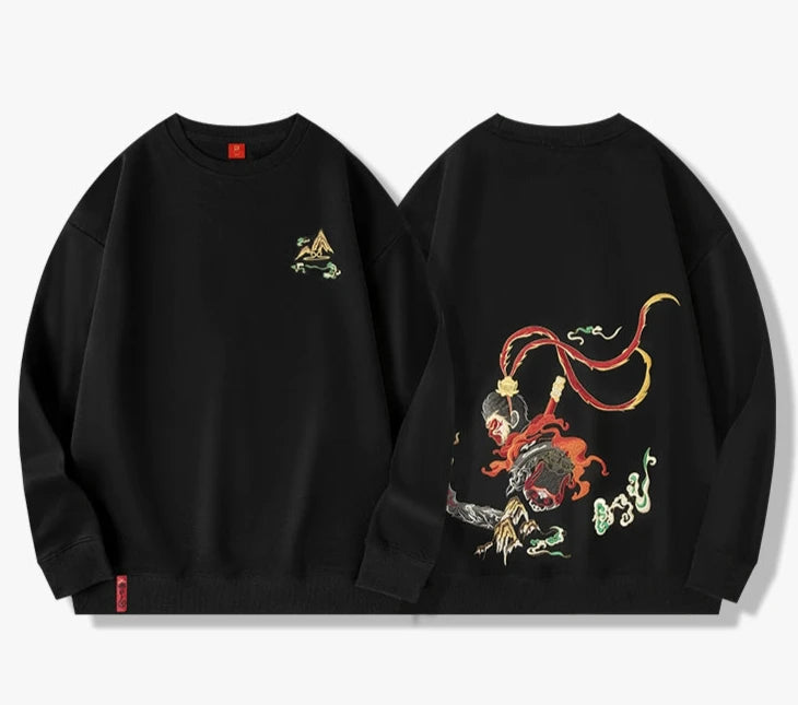 Wukong Embroidered Sweatshirt