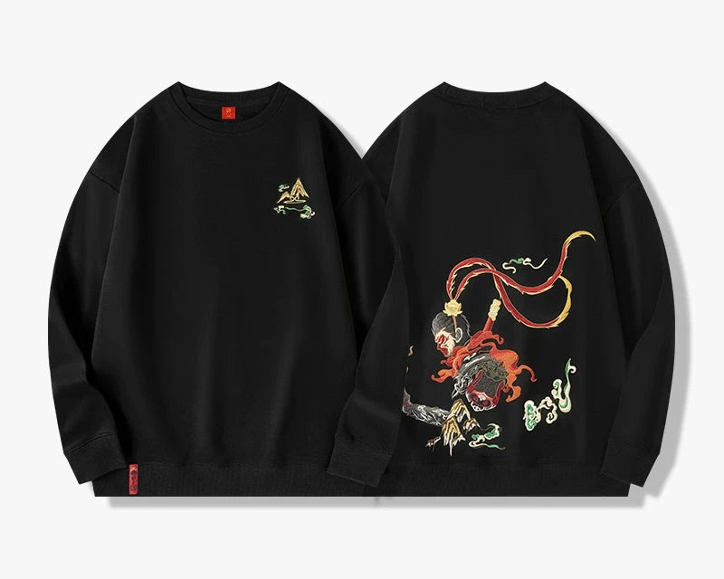 Wukong Embroidered Sweatshirt