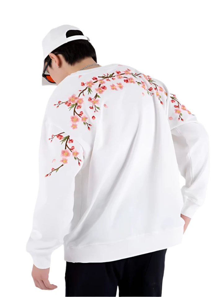 Sakura Embroidered Sweatshirt