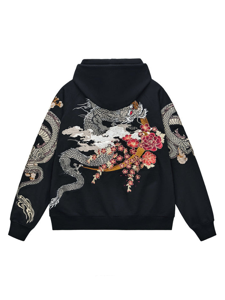 Kokuryū Blossom Embroidered Hoodie