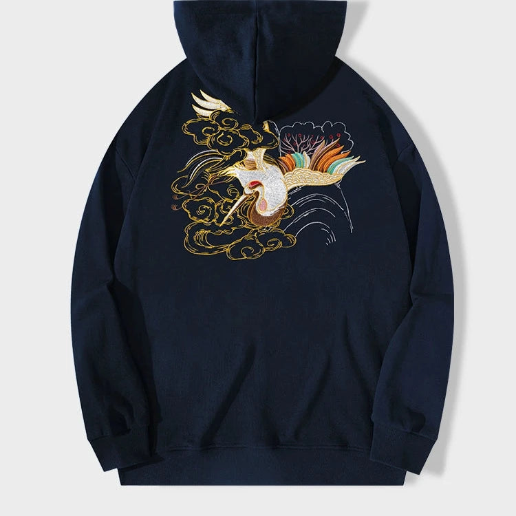 Spring and Autumn Embroidered Hoodie