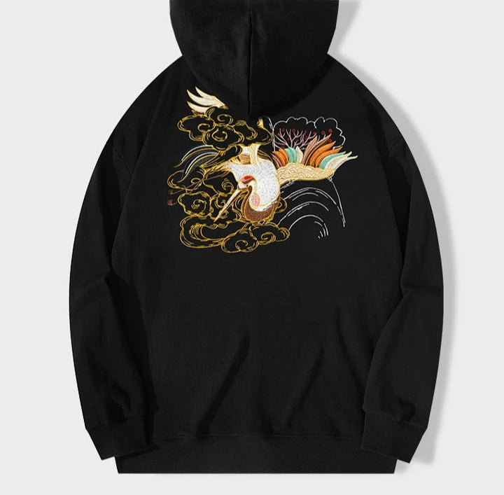 Spring and Autumn Embroidered Hoodie