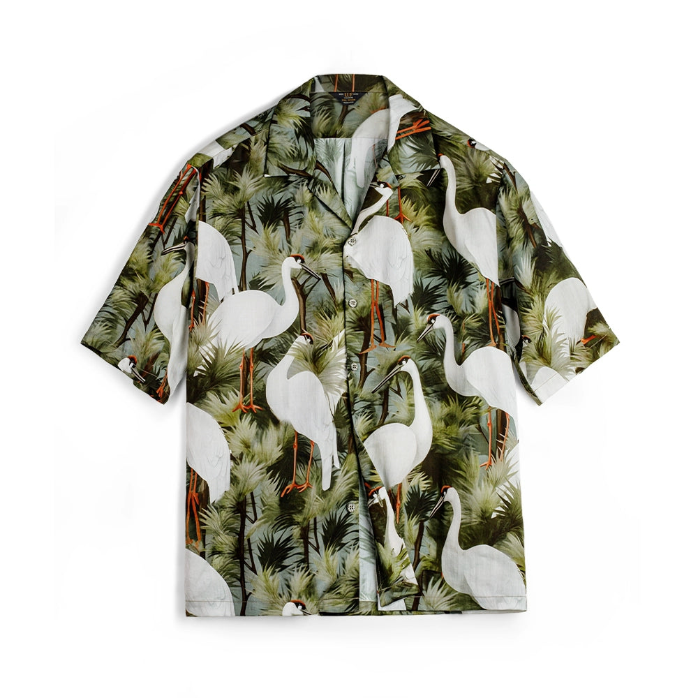 Tsuru Garden Aloha Shirt