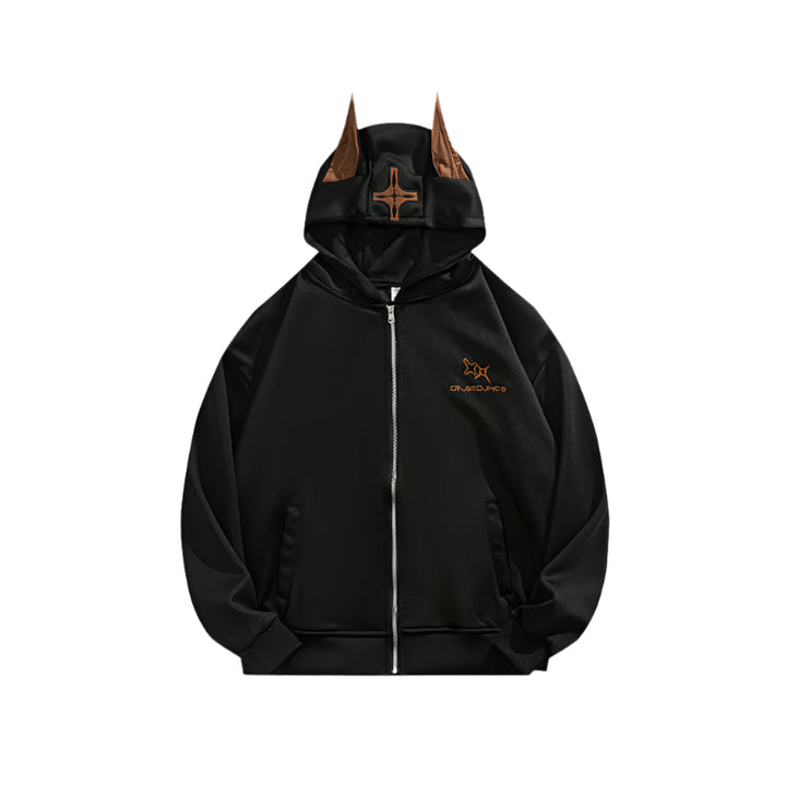 Midnight Oni Horn Hoodie