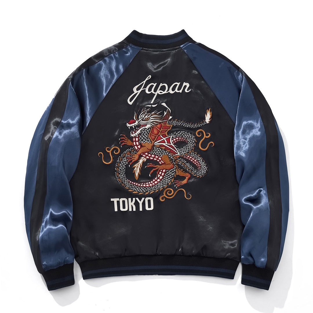 Tokyo Ryū Embroidered Sukajan Jacket Product Description