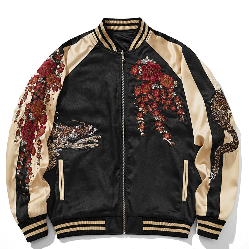 Blouson aviateur Sky Dominion Sukajan Souvenir (réversible)