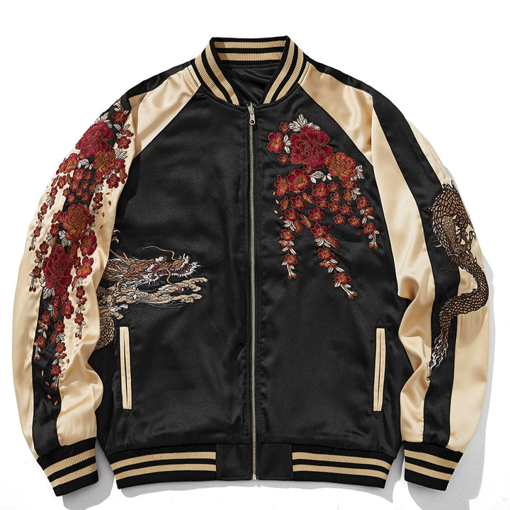 Blouson aviateur Sky Dominion Sukajan Souvenir (réversible)