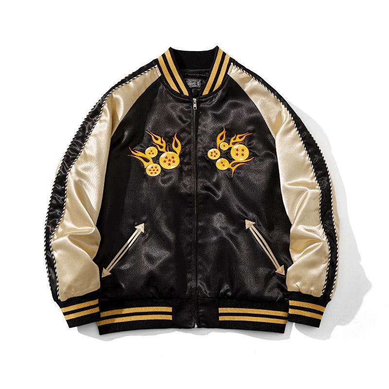 Dragon Ball Gohan Sukajan Souvenir Bomber Jacket