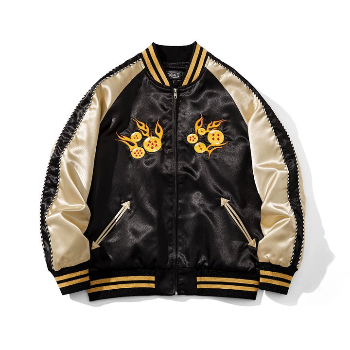 Dragon Ball Gohan Sukajan Souvenir Bomber Jacket