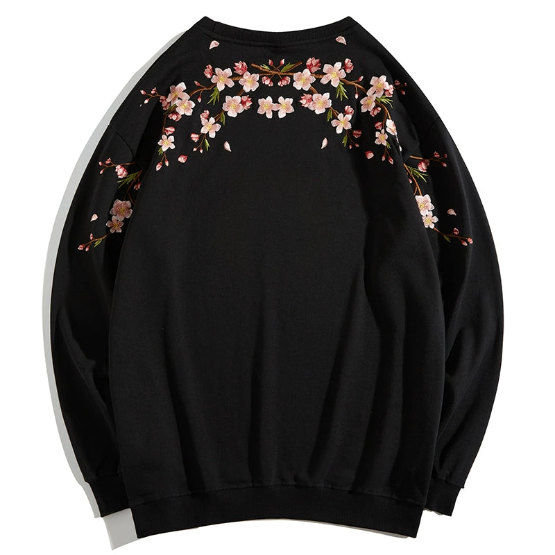 Sakura Embroidered Sweatshirt