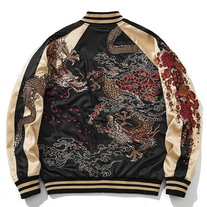 Blouson aviateur Sky Dominion Sukajan Souvenir (réversible)