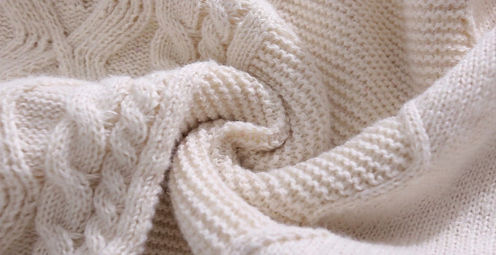 Blossom Whisper Cable Knit Sweater