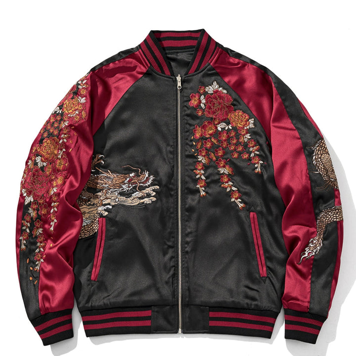 Blouson aviateur Sky Dominion Sukajan Souvenir (réversible)