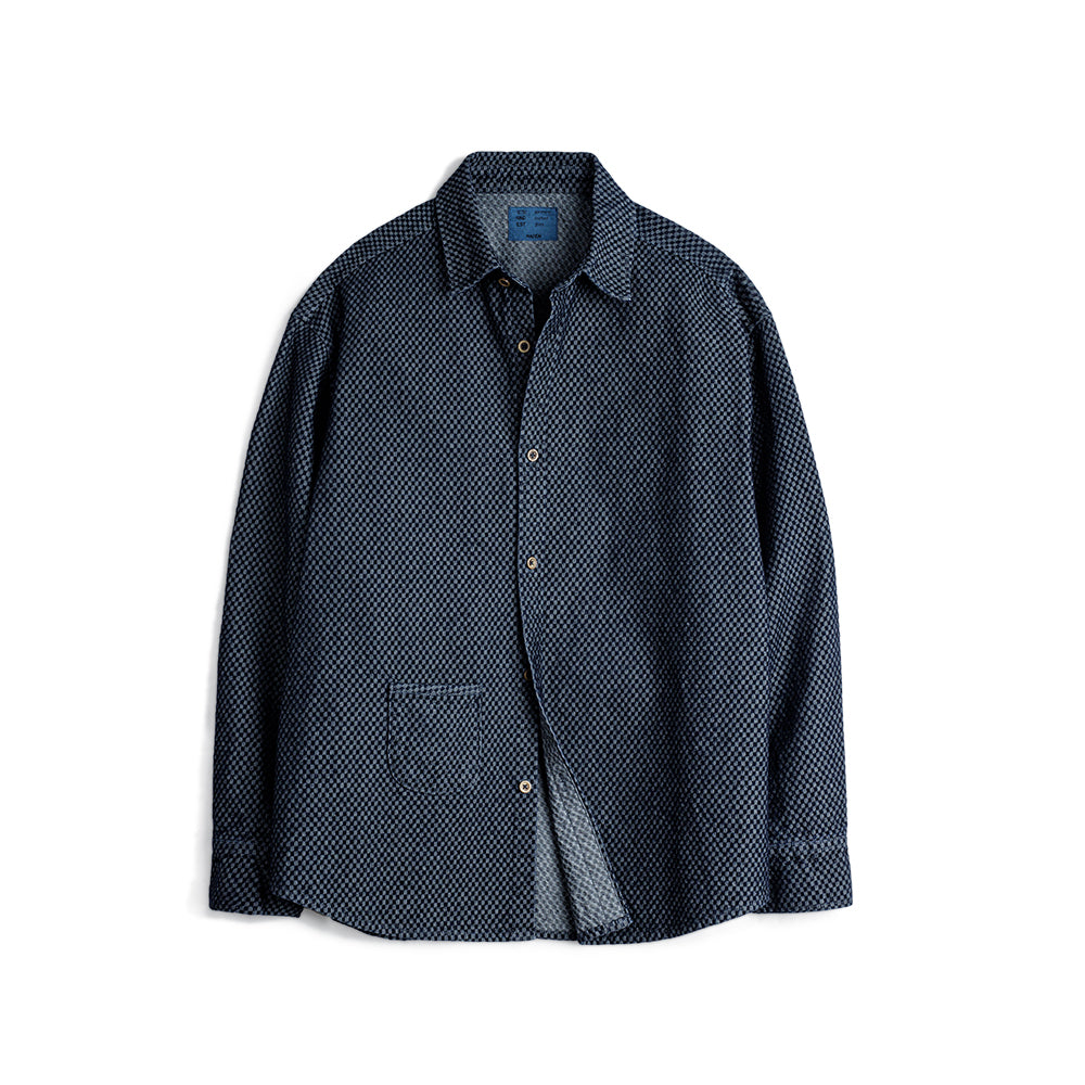 Kazura Indigo Check Workshirt