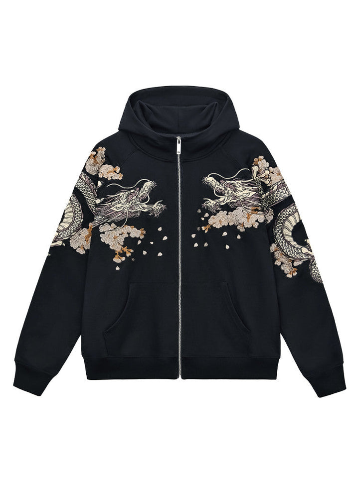 Kokuryū Blossom Embroidered Hoodie