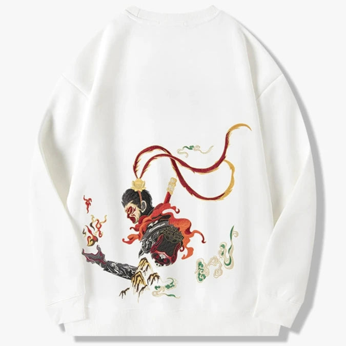 Wukong Embroidered Sweatshirt