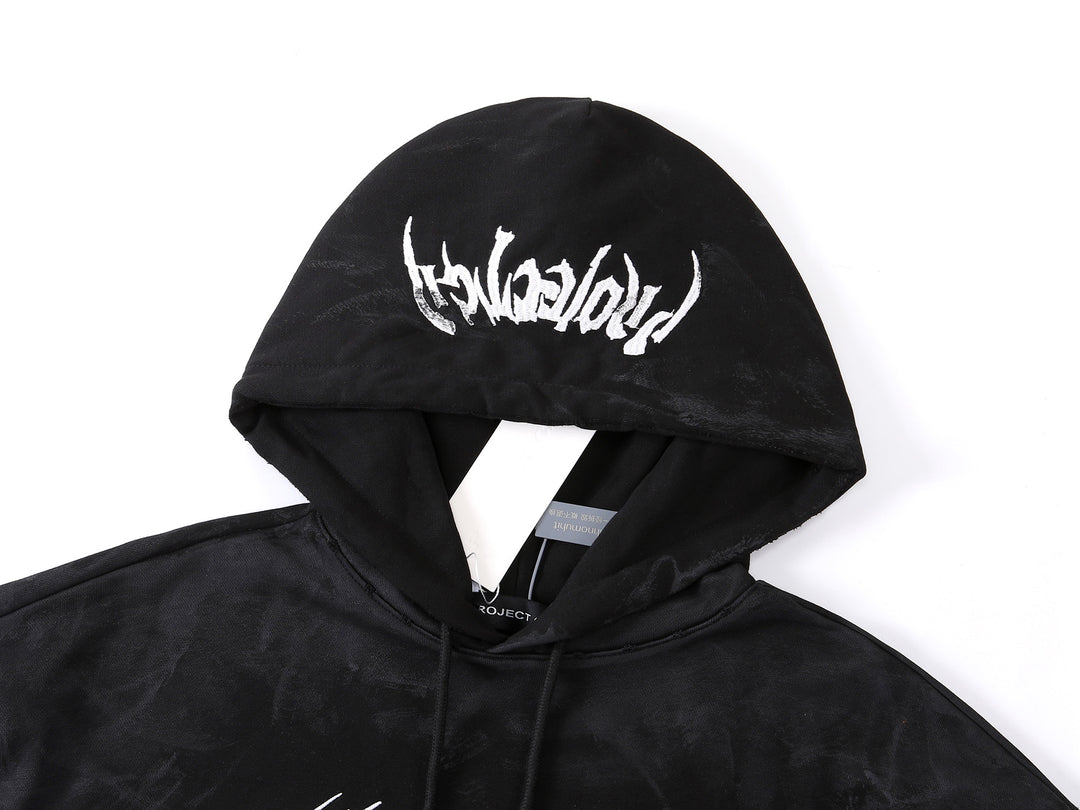 GRAILZ PROJECT Embroidered Sanskrit hoodie