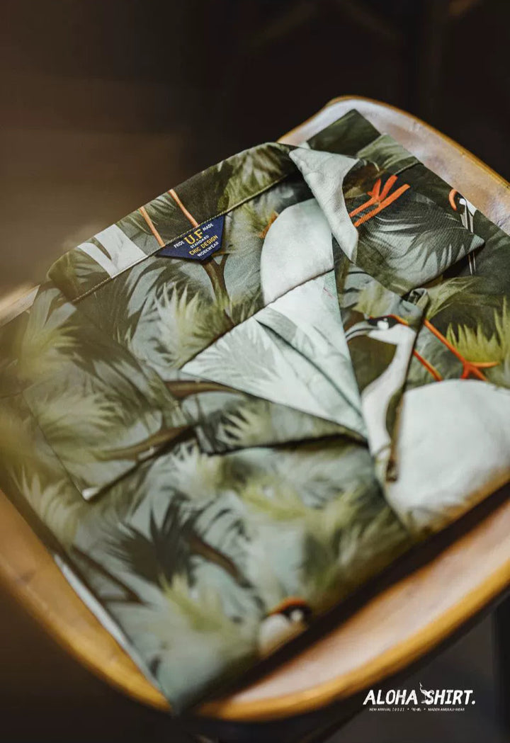 Tsuru Garden Aloha Shirt