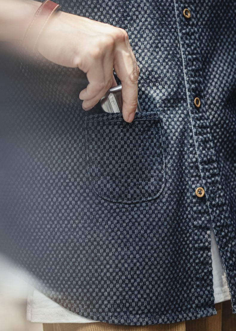 Kazura Indigo Check Workshirt