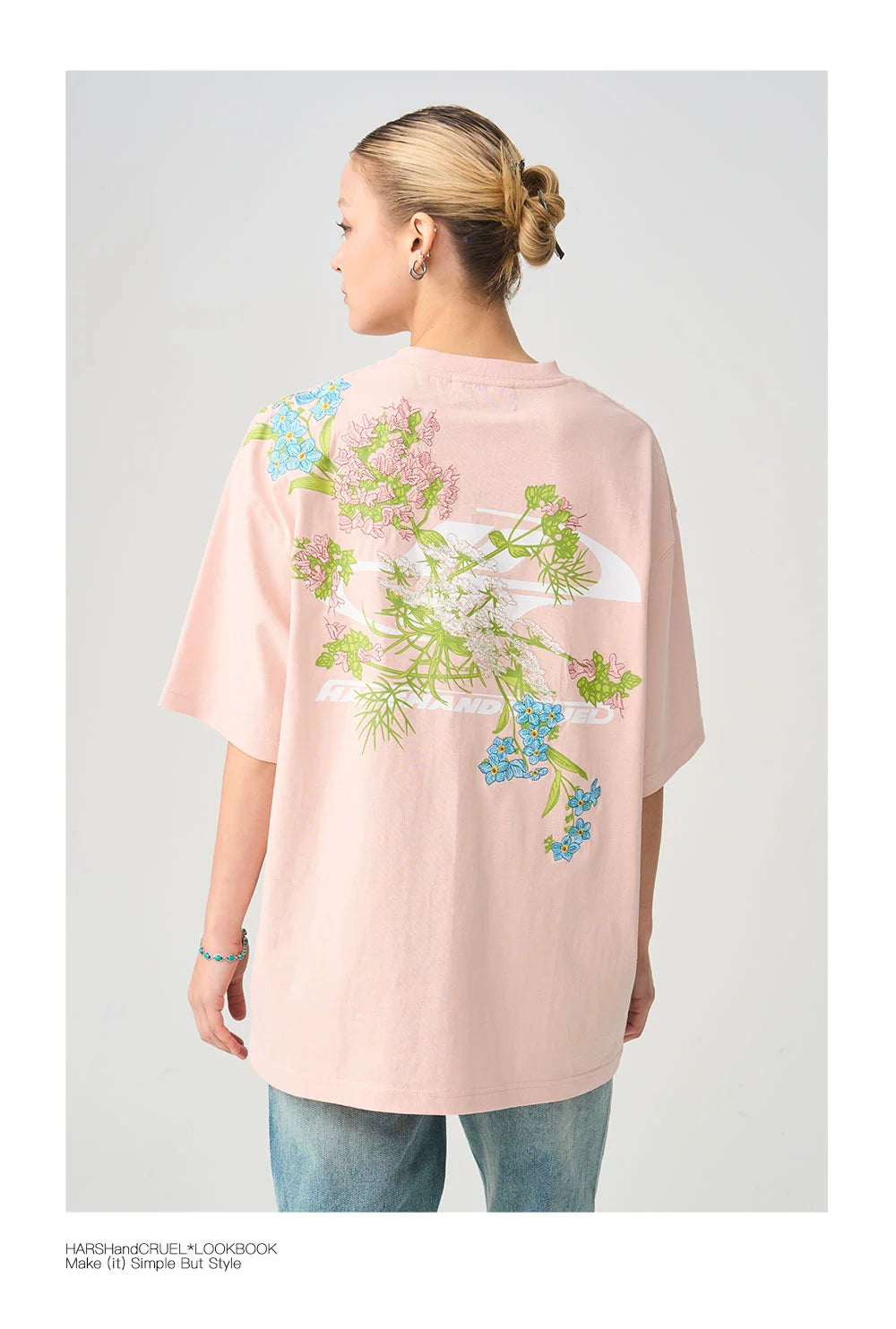 HARSH and CRUEL Floral Embroidered T-shirt