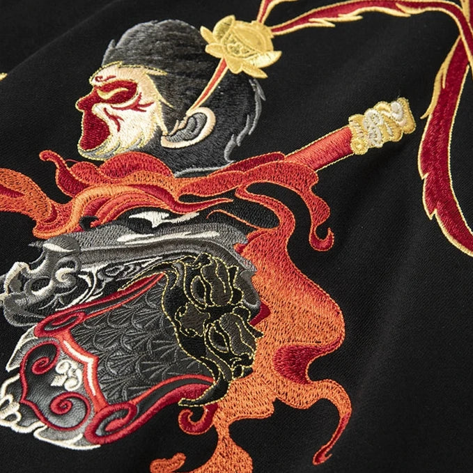 Wukong Embroidered Sweatshirt