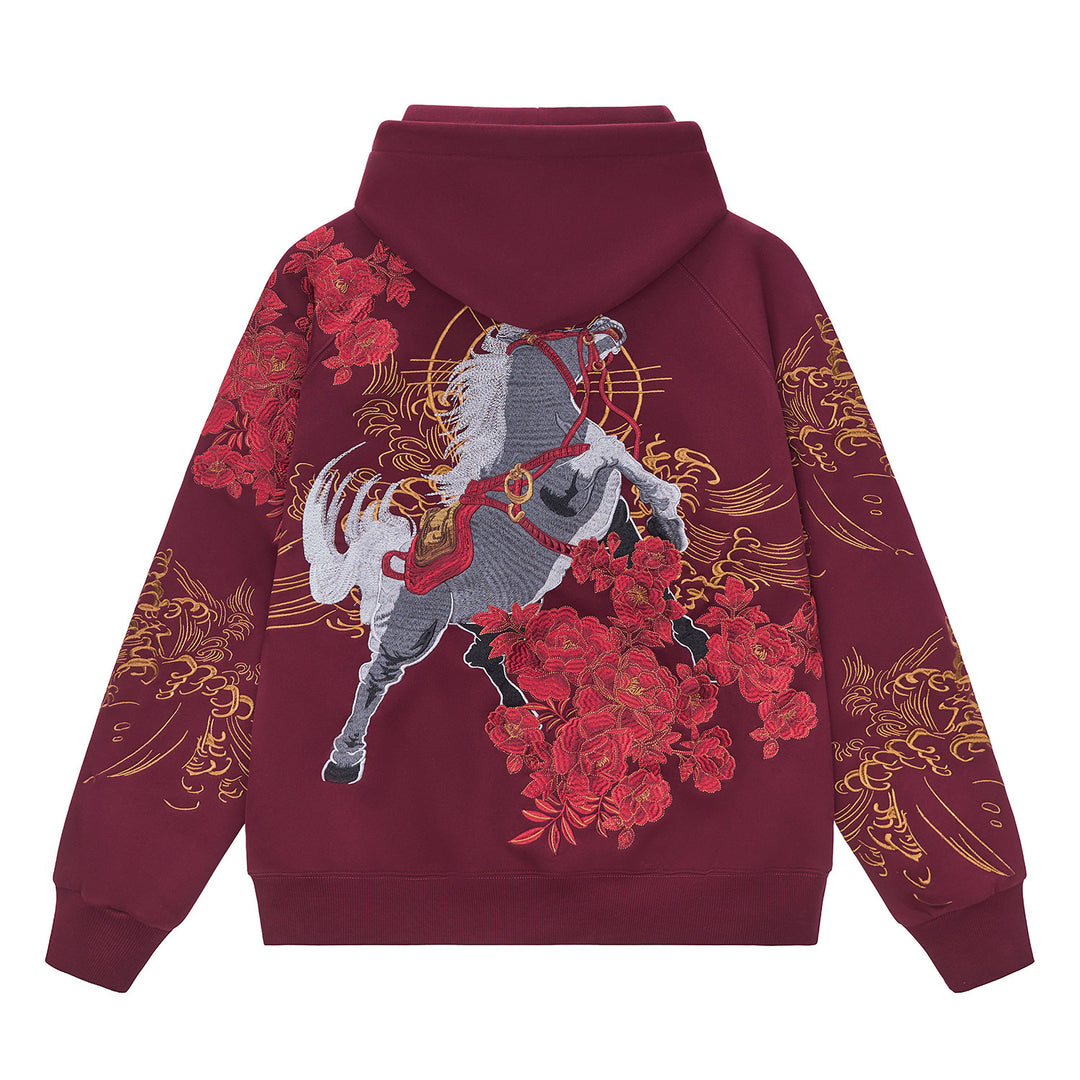 Hakuba Embroidered Zip Hoodie