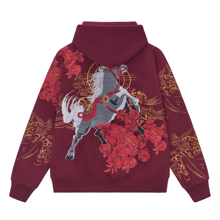 Hakuba Embroidered Zip Hoodie