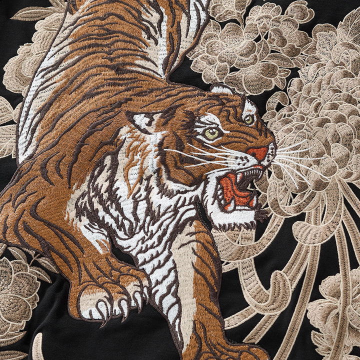 Raijin Tiger Embroidered Hoodie