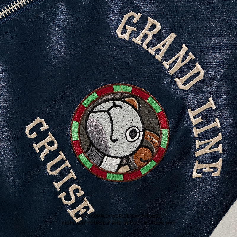 Going Merry One piece Sukajan Souvenir Bomber Jacket