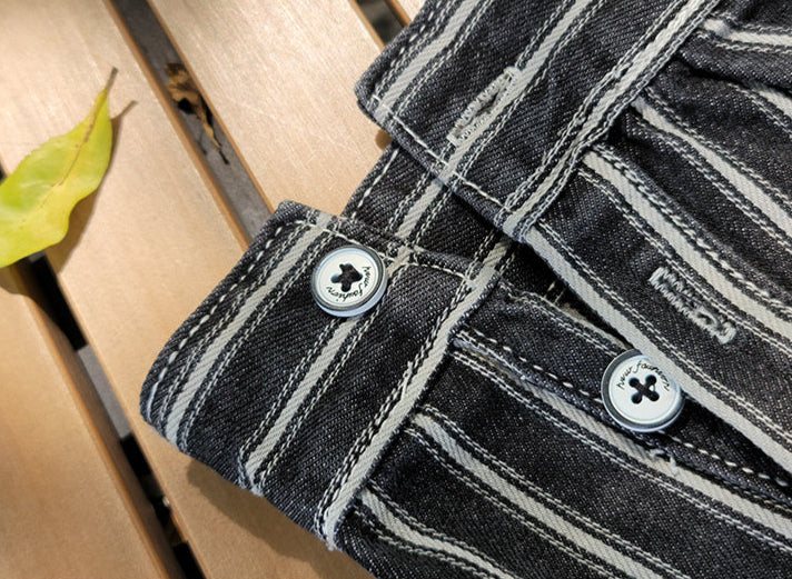 Hakuji-Streifen-Überhemd