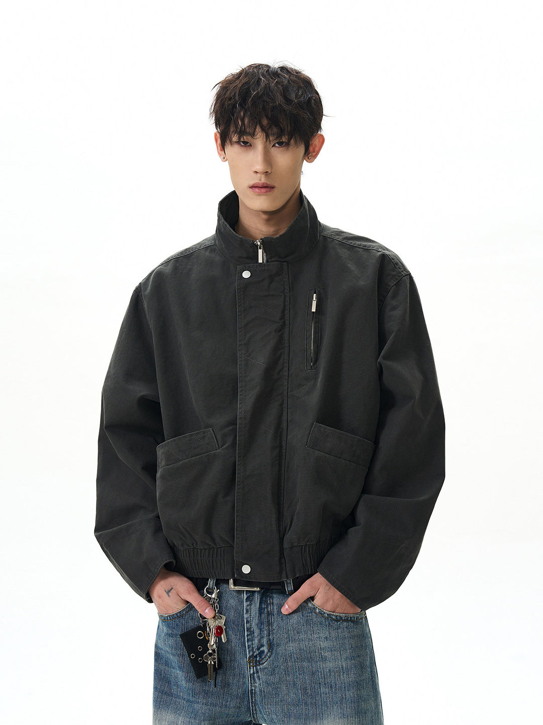 Tobari Cotton Bomber Jacket