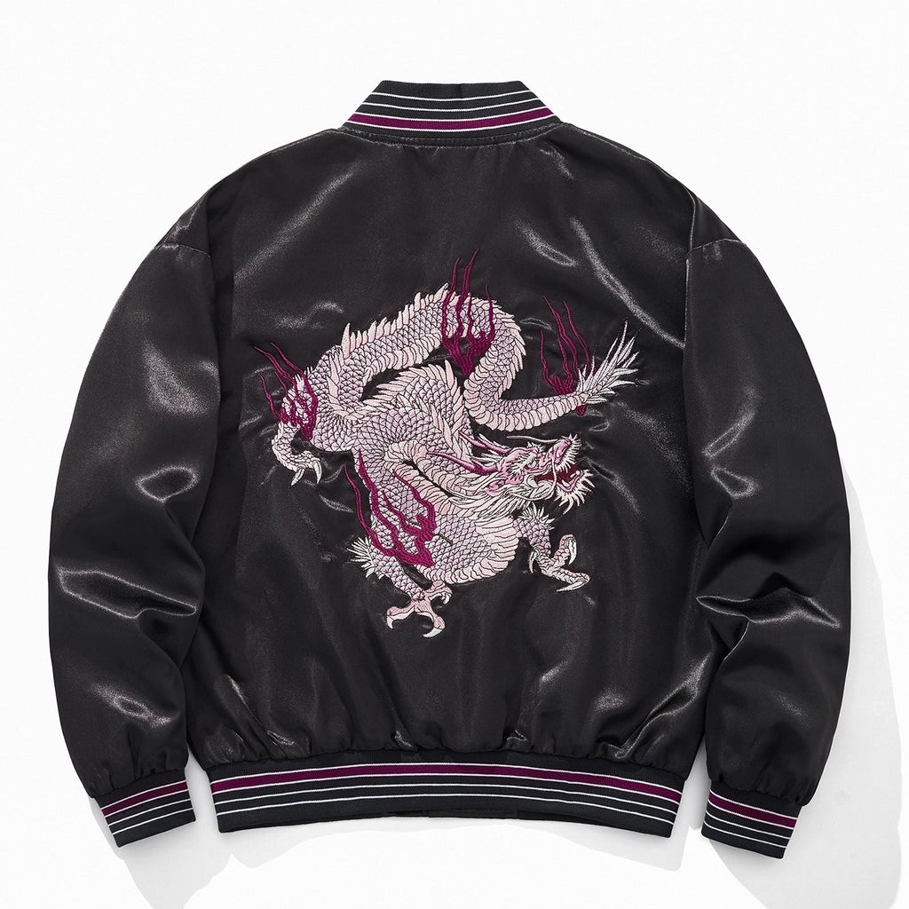 Ryugetsu Embroidered Sukajan Jacket – Shizuka Collective