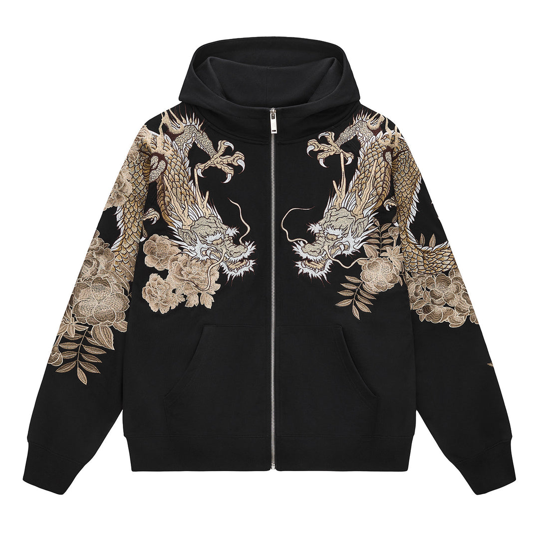 Raijin Tiger Embroidered Hoodie