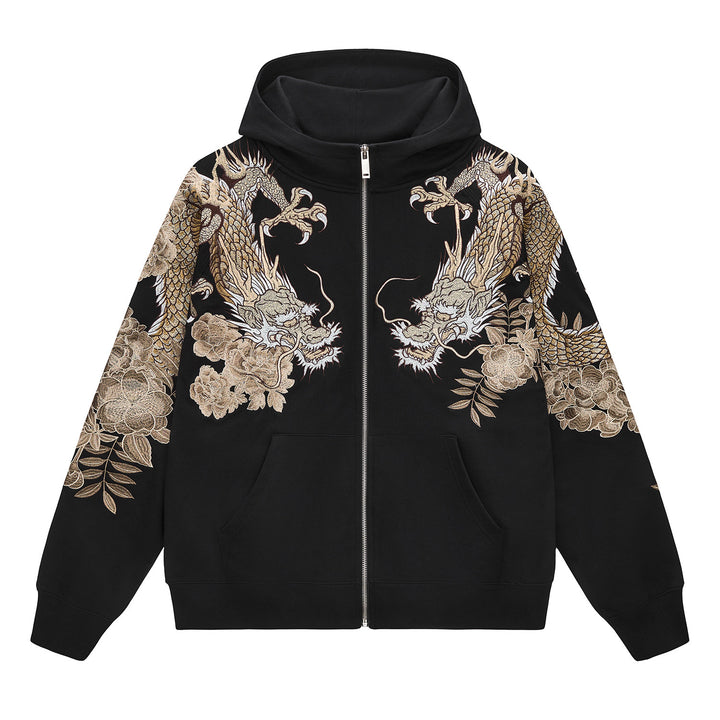 Raijin Tiger Embroidered Hoodie