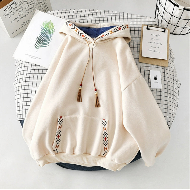 Tsukiyo Foxfire Embroidered Hoodie
