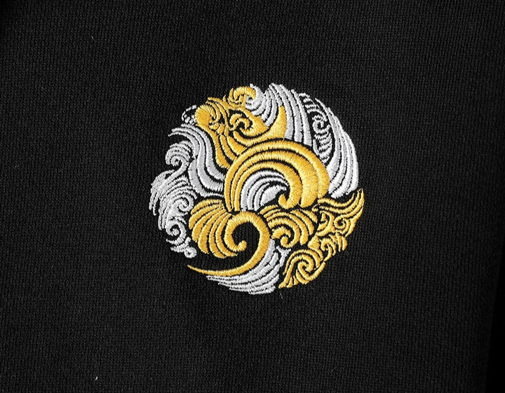 Mystic Dragon Embroidered Hoodie