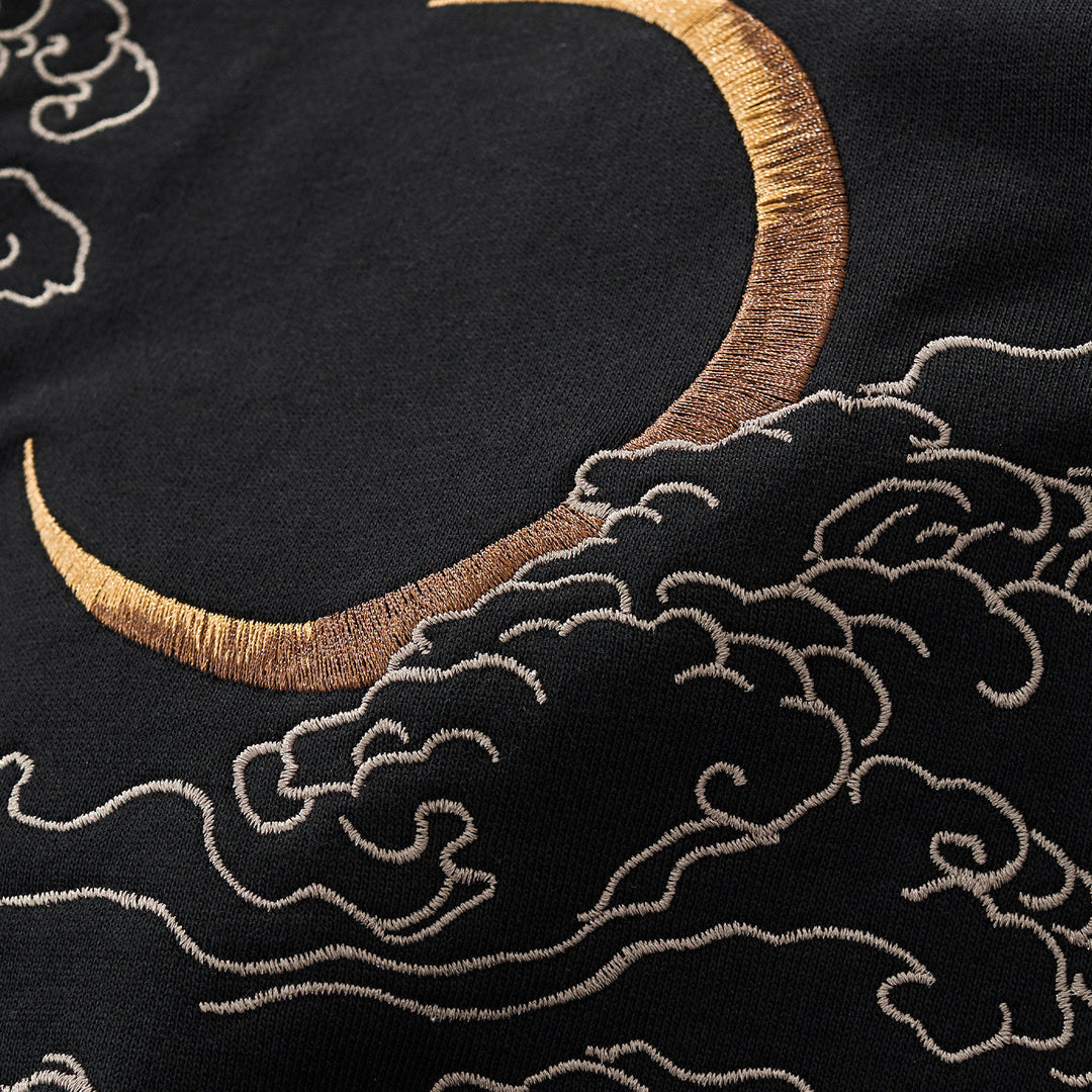 Ryūjin Dual Dragon Embroidered Hoodie