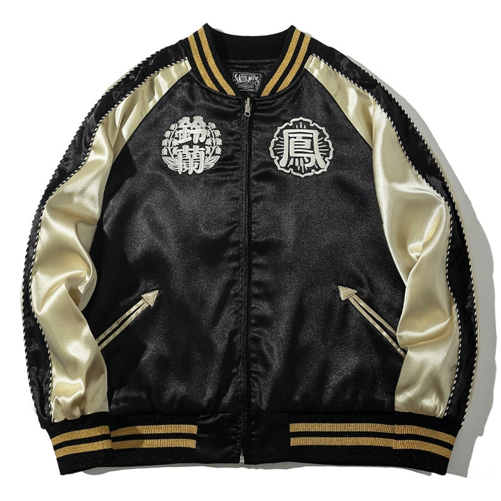 Highest Strength Samurai Sukajan Souvenir Bomber jacket