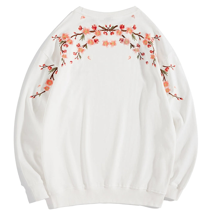 Sakura Embroidered Sweatshirt